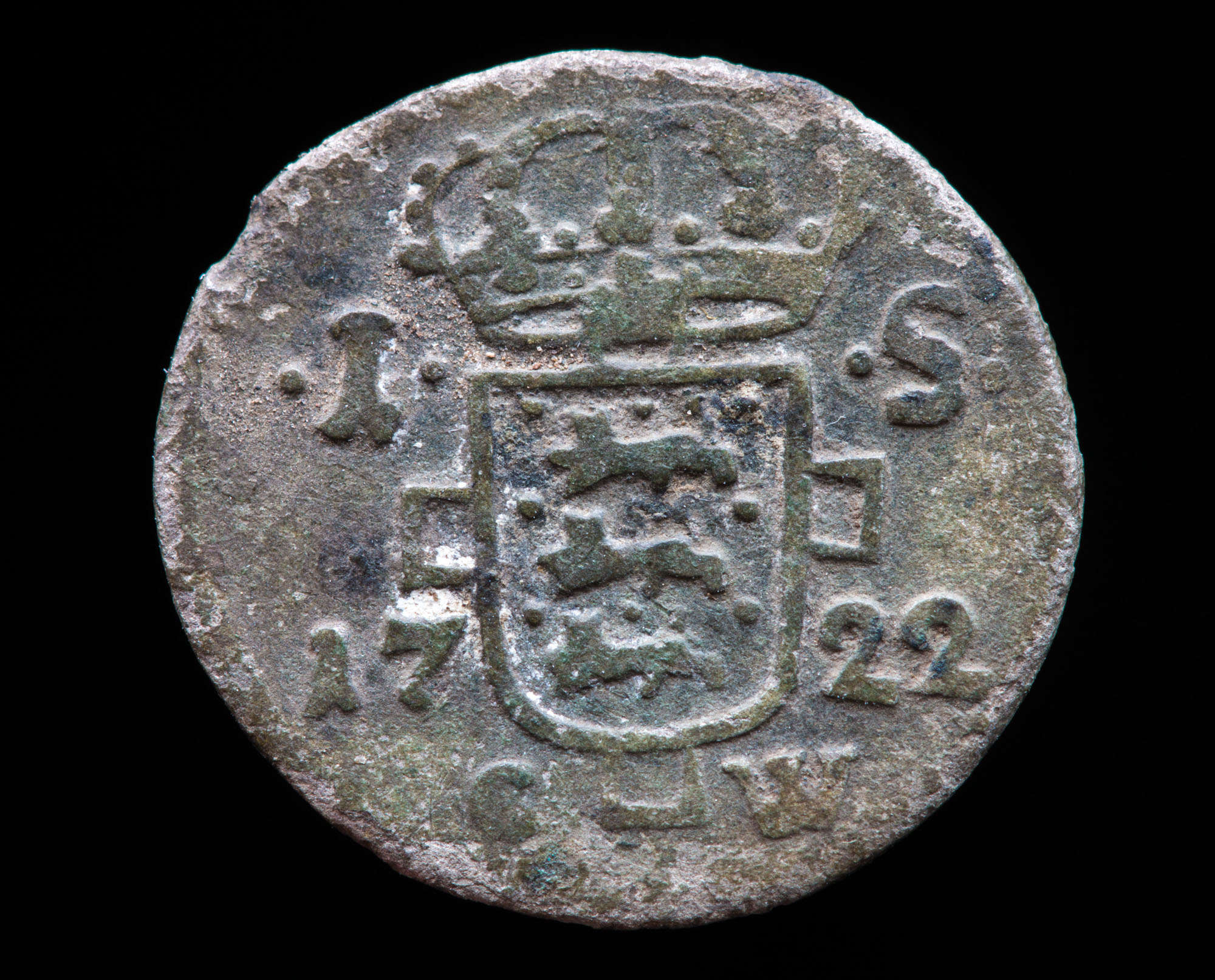 1 skilling 1722, Frederik IV