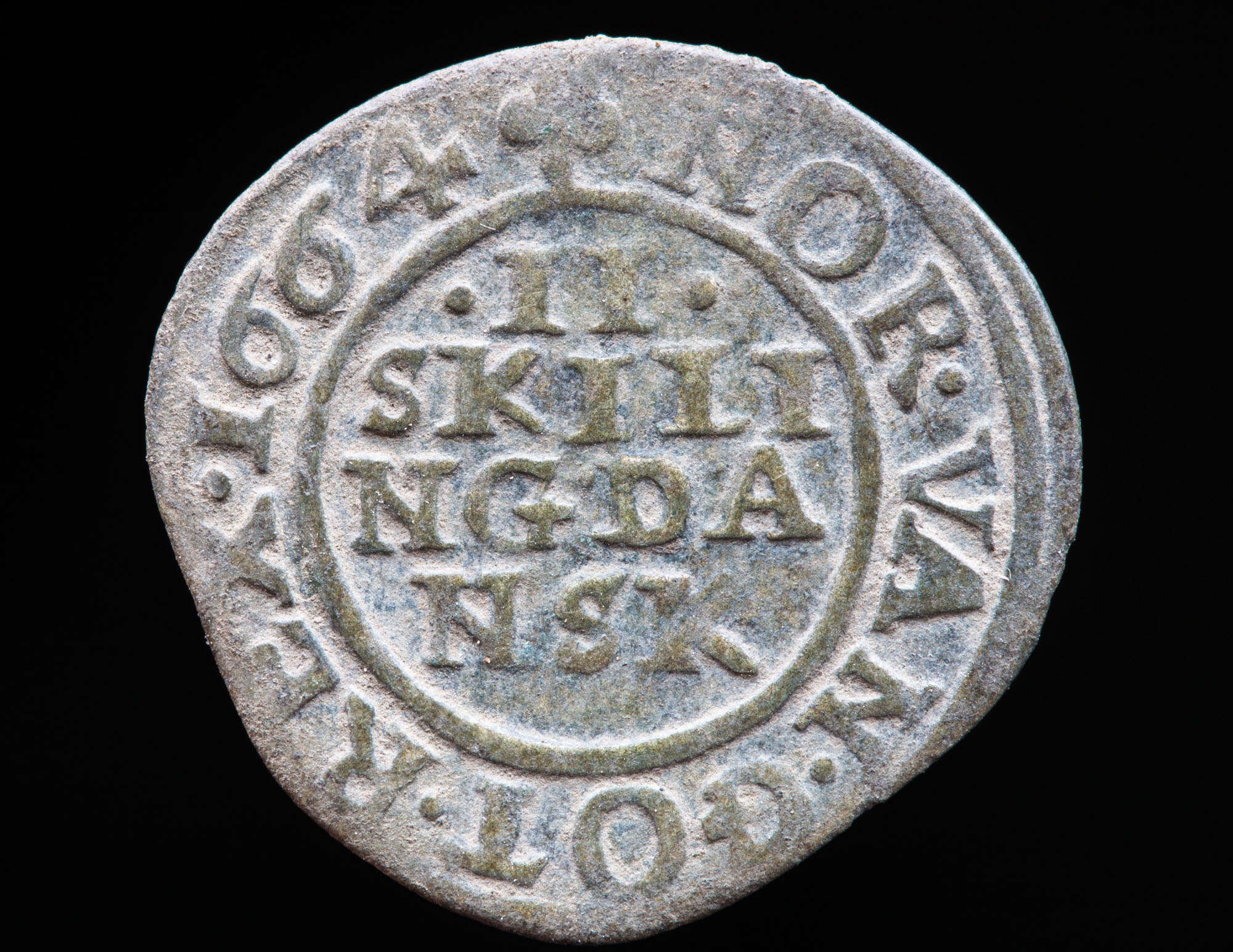 2 skilling 1664, Frederik III
