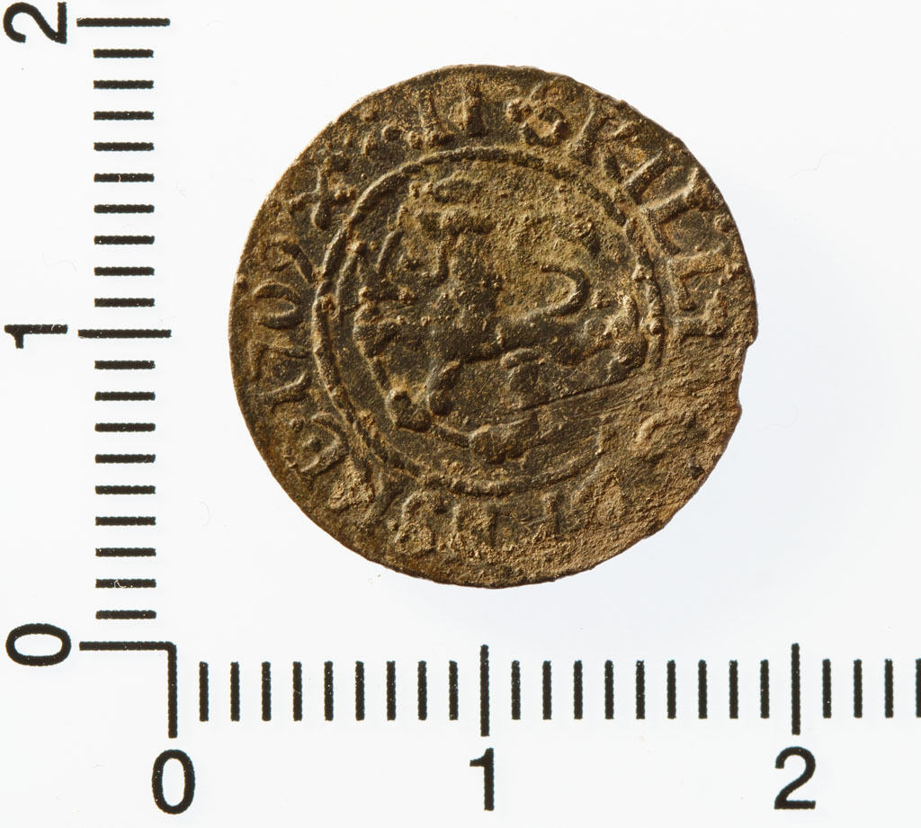 2 skilling 1709 med den norske løve