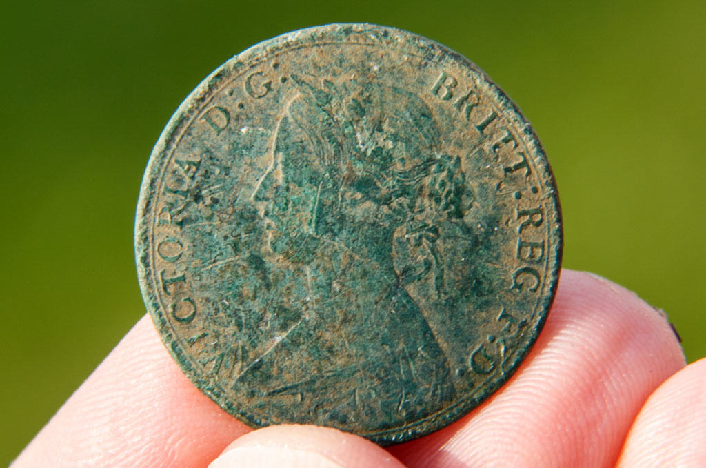 Victoria half penny 1861